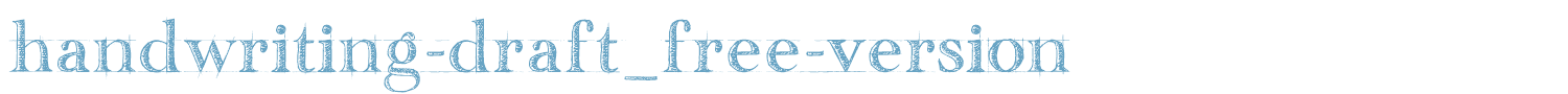 sample handwriting-draft_free-version font