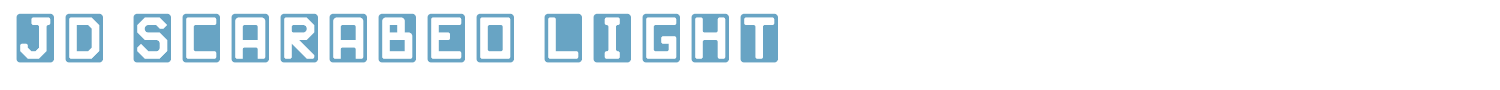 sample JD Scarabeo Light font