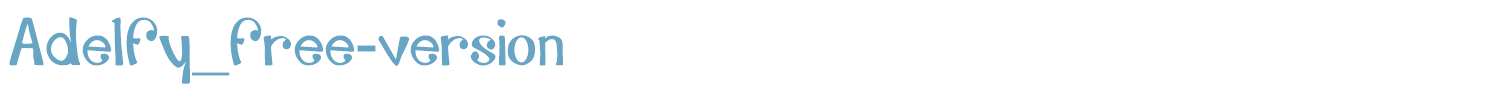 sample Adelfy_free-version font