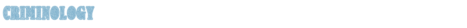 sample Criminology font