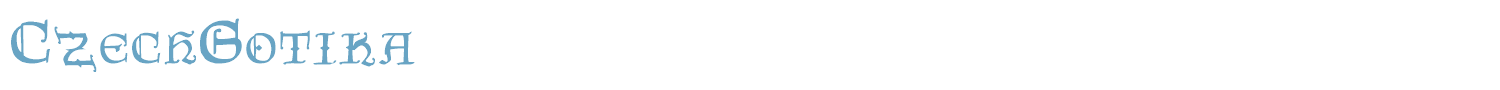 sample CzechGotika font