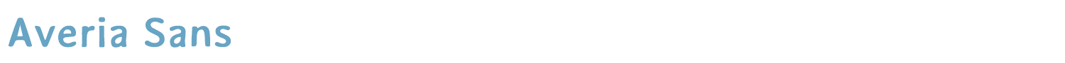 sample Averia Sans font