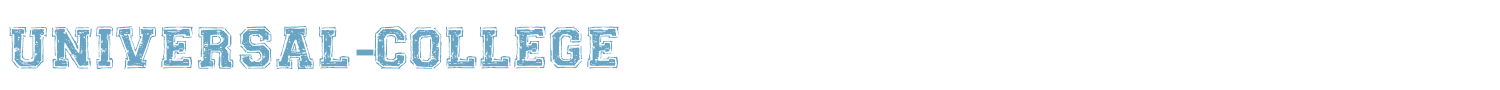 sample UNIVERSAL-COLLEGE font