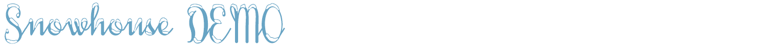 sample Snowhouse DEMO font