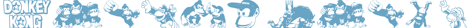 sample Donkey Kong World font