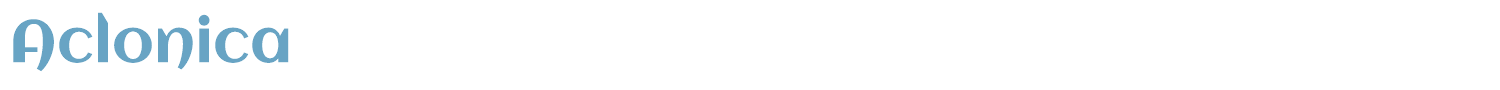 sample Aclonica font