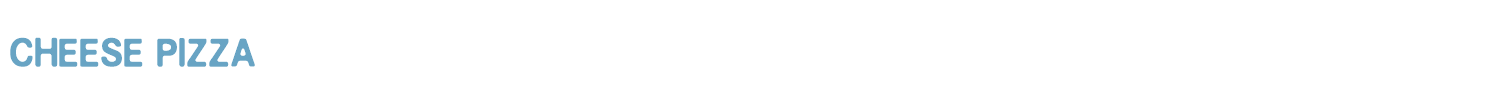 sample CHEESE PIZZA font