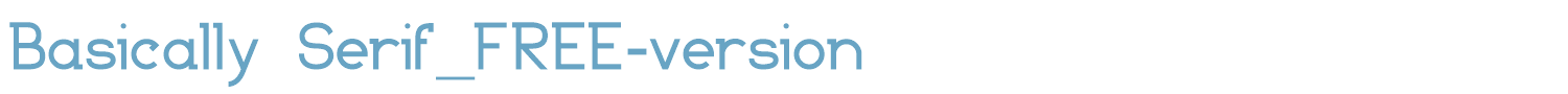 sample Basically Serif_FREE-version font