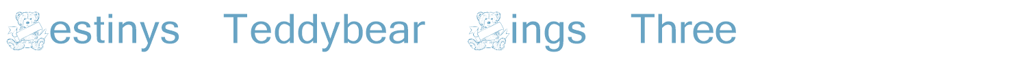 sample Destinys Teddybear Dings Three font