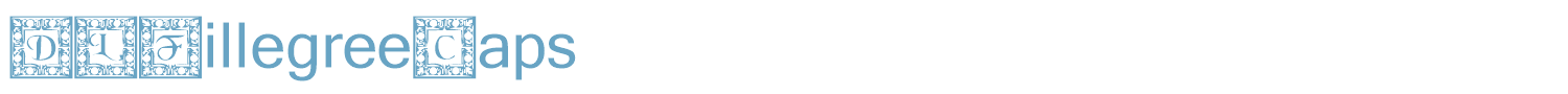 sample DLFillegreeCaps font