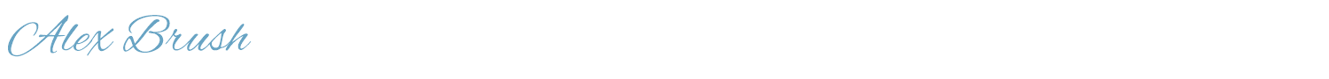 sample Alex Brush font