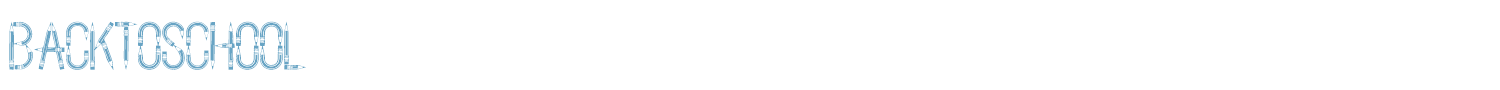 sample BackToSchool font