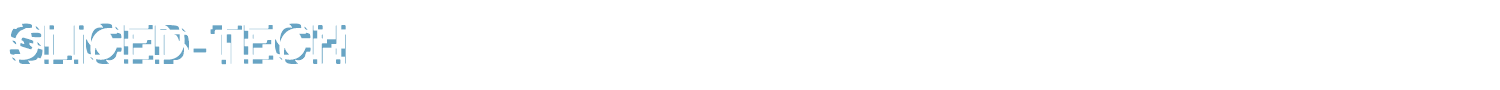 sample Sliced-Tech font