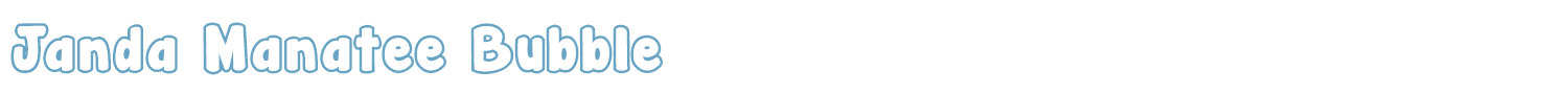 sample Janda Manatee font