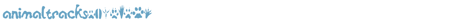 sample animaltracksPQSEWVRZ font