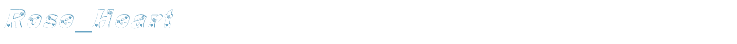 sample Rose_Heart font