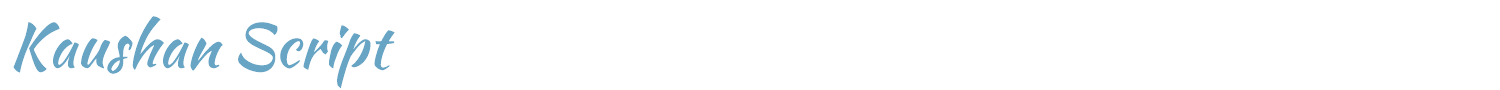 sample Kaushan Script font