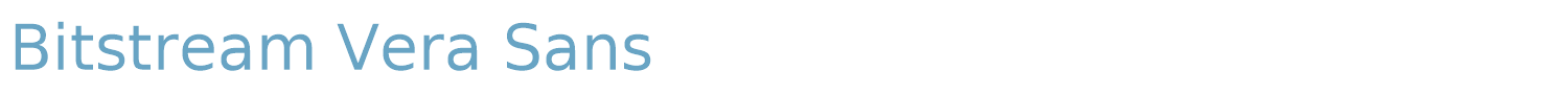 sample Bitstream Vera Sans font