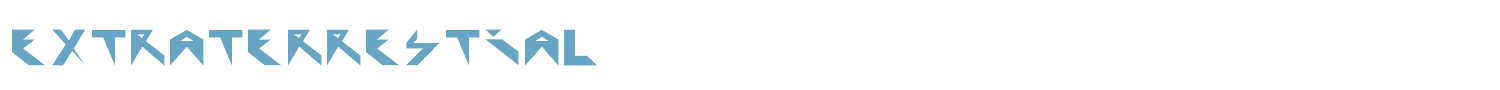 sample Extraterrestial font