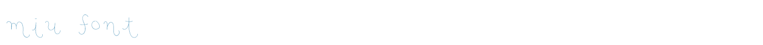 sample miu font font
