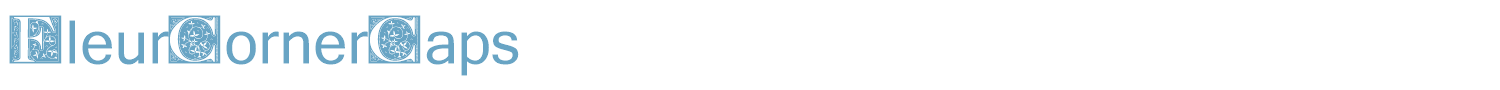 sample FleurCornerCaps font