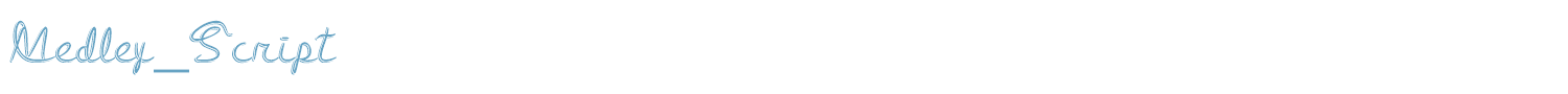 sample Medley_Script font