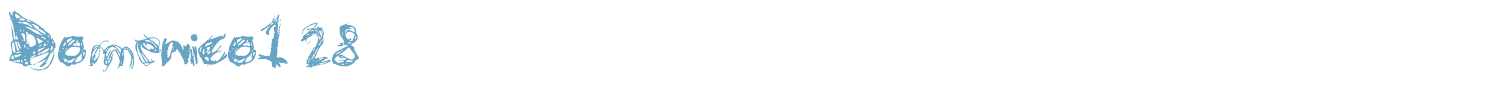 sample Domenico128 font