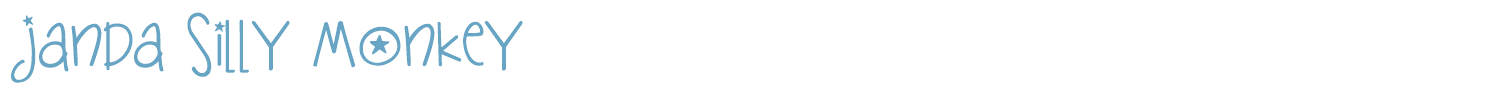 sample Janda Silly Monkey font