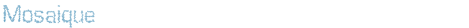 sample Mosaique font