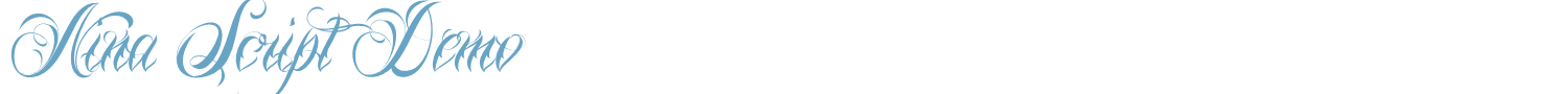 sample Nina Script Demo font