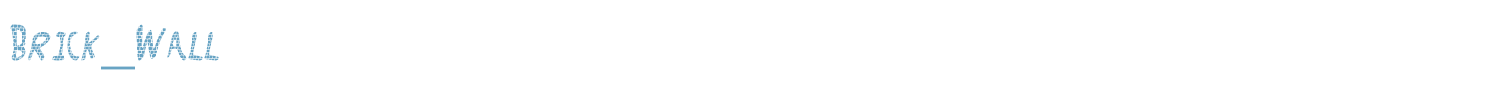 sample Brick_Wall font