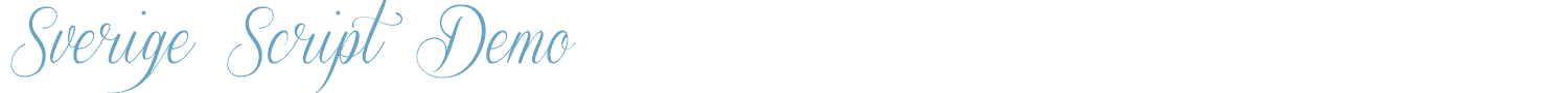 sample Sverige Script Demo font