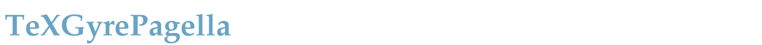 sample TeXGyrePagella font