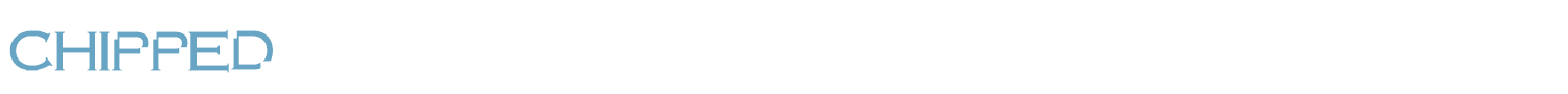 sample chipped font
