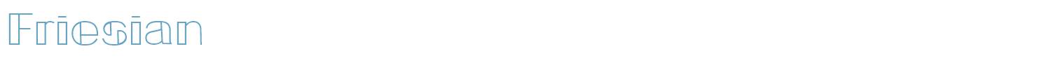sample Friesian font