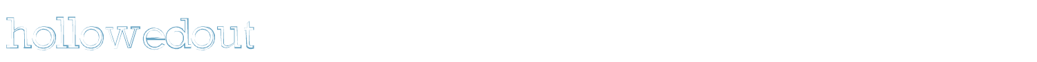 sample hollowedout font