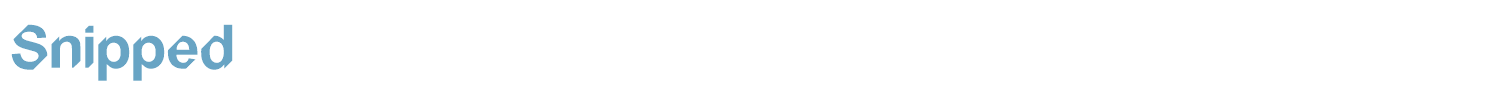 sample Snipped font