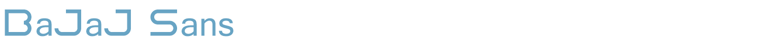 sample Bajaj Sans font