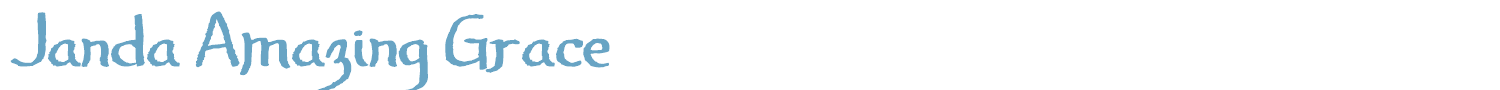 sample Janda Amazing Grace font