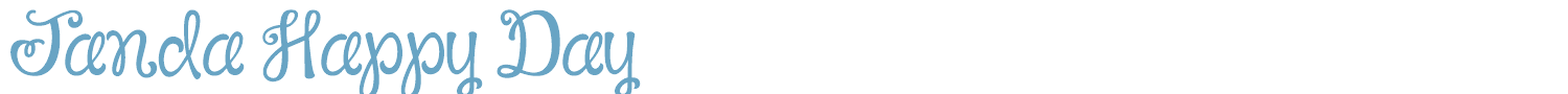 sample Janda Happy Day font