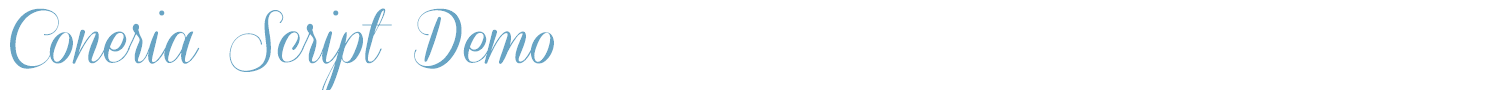 sample Coneria Script Demo font
