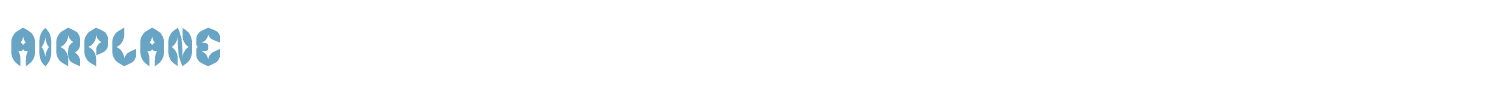 sample AIRPLANE font