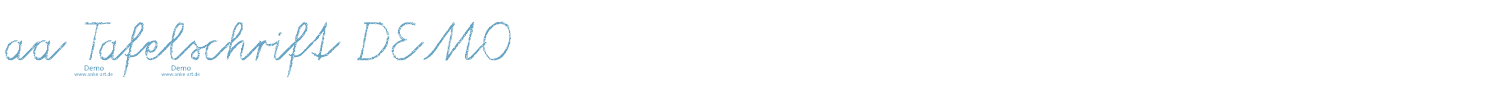 sample aa Tafelschrift DEMO font