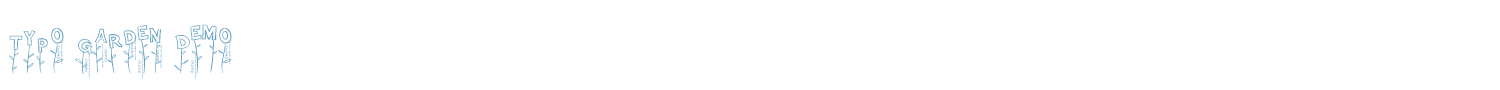sample Typo Garden Demo font