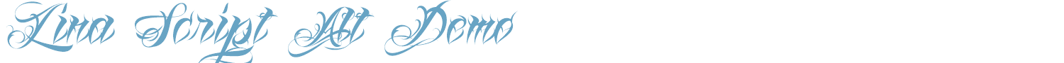 sample Lina Script Demo font