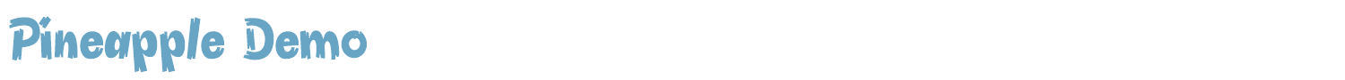 sample Pineapple Demo font