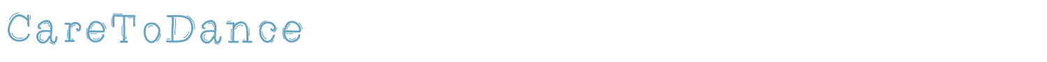 sample CareToDance font