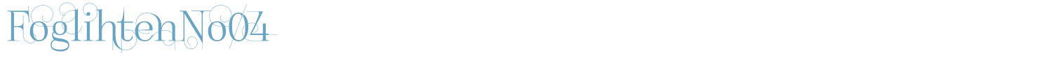 sample FoglihtenNo04 font