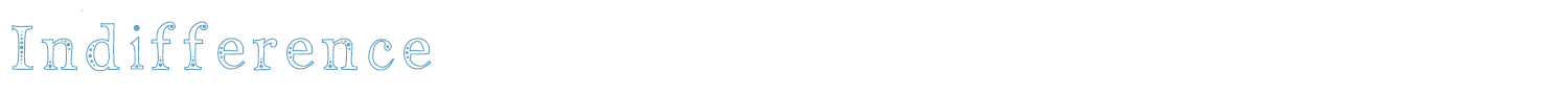 sample Indifference font