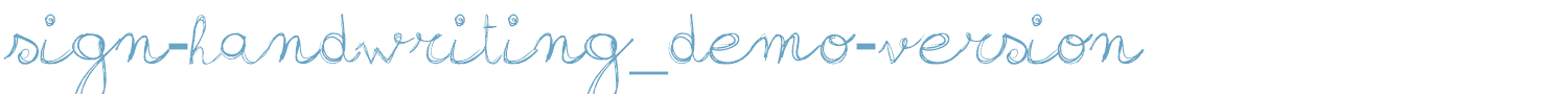 sample sign-handwritng_demo-version font